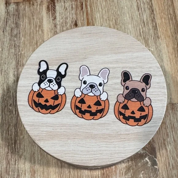 Sand + Paw pumpkin Harvest Candle - Brown 12 oz 2 wick - Picture 2 of 4